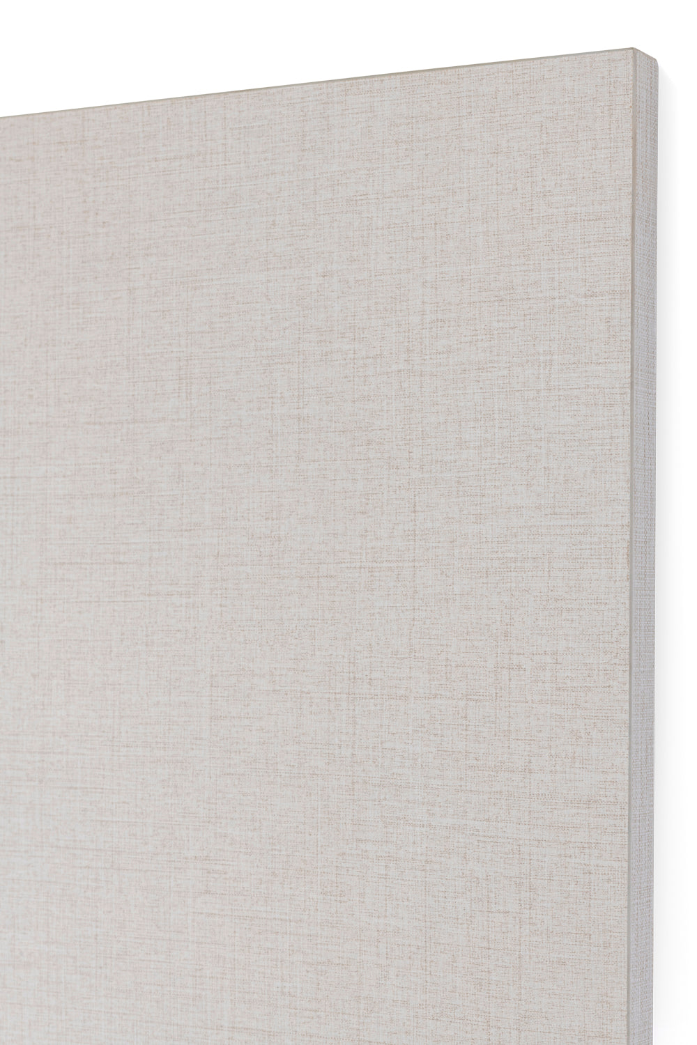 Beige linne-TV-panel 220 cm × 122 cm × 18 mm