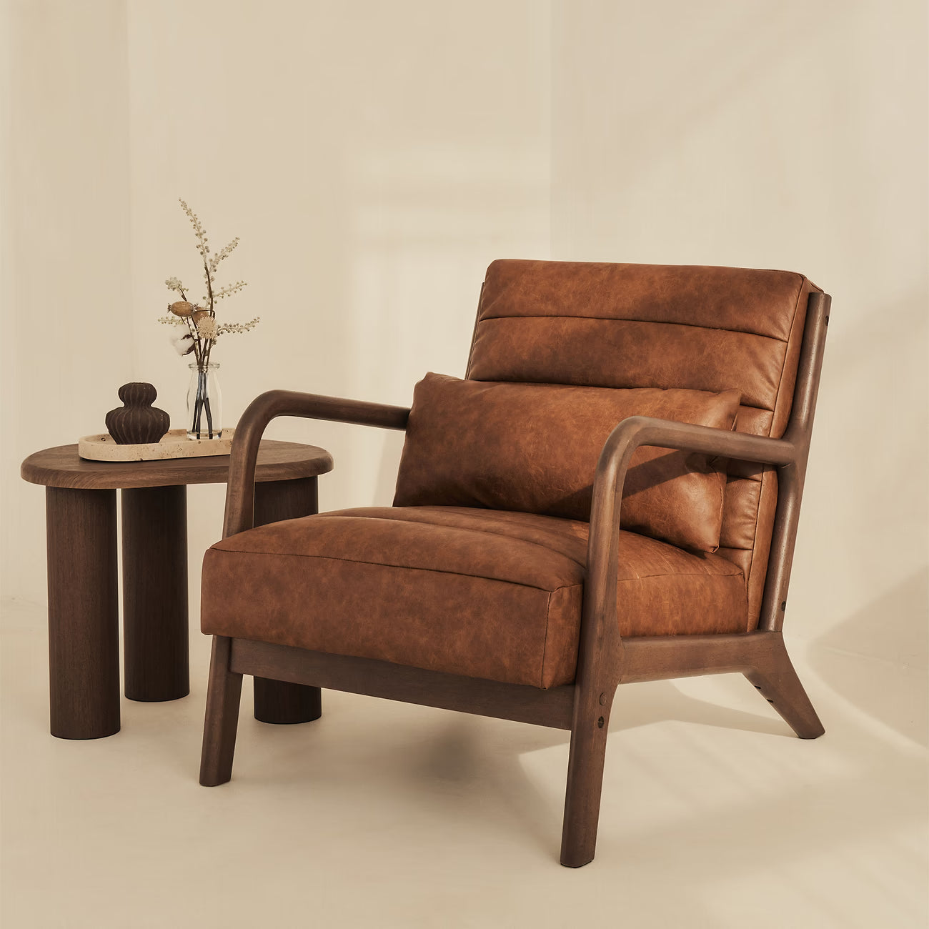 Nordwood Fåtölj Konstläder Windsor Tan Brown