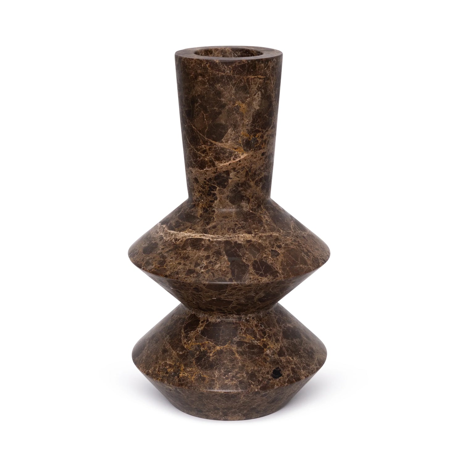 Rombformad Vas Dark Emperador H35 cm